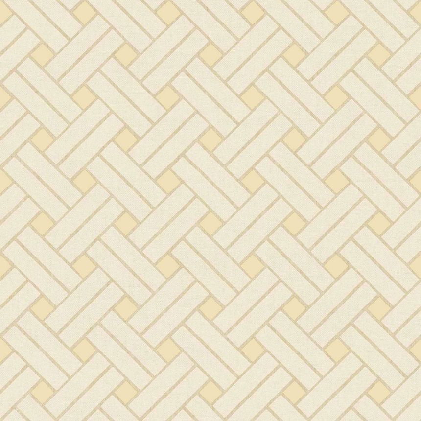 Geometric wallpaper, beige, 32422, Vitalis, Parato by Cristiana Masi