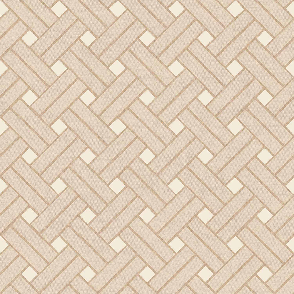 Geometric wallpaper, brown-beige, 32423, Vitalis, Parato by Cristiana Masi
