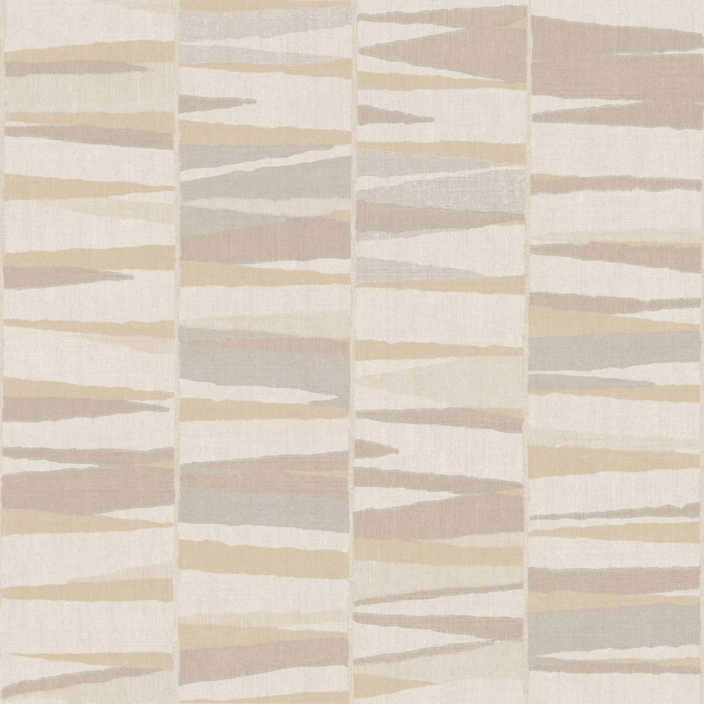 Geometric wallpaper, beige-grey, 32443, Vitalis, Parato by Cristiana Masi
