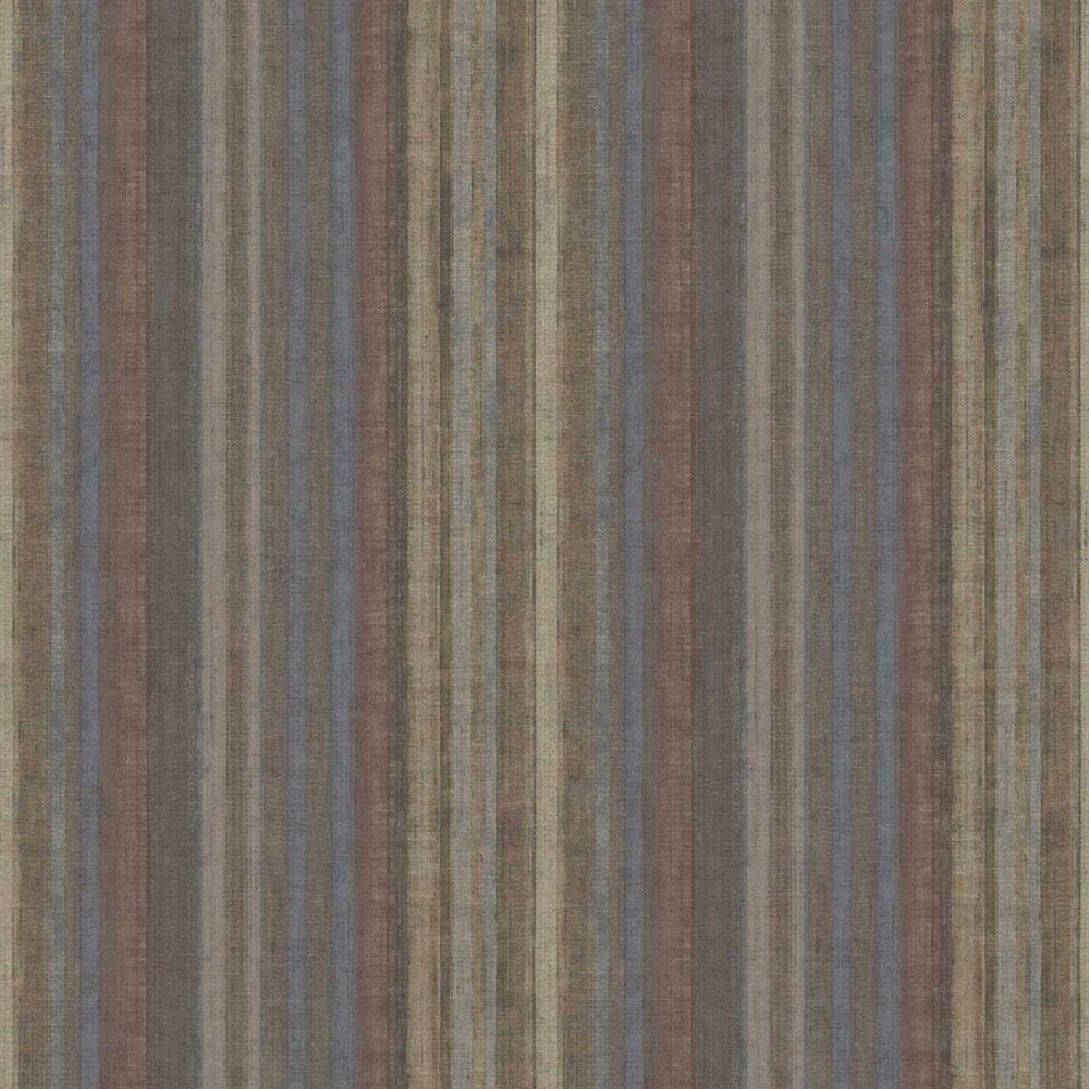 Wallpaper, blue-brown, stripes, 32456, Vitalis, Parato by Cristiana Masi