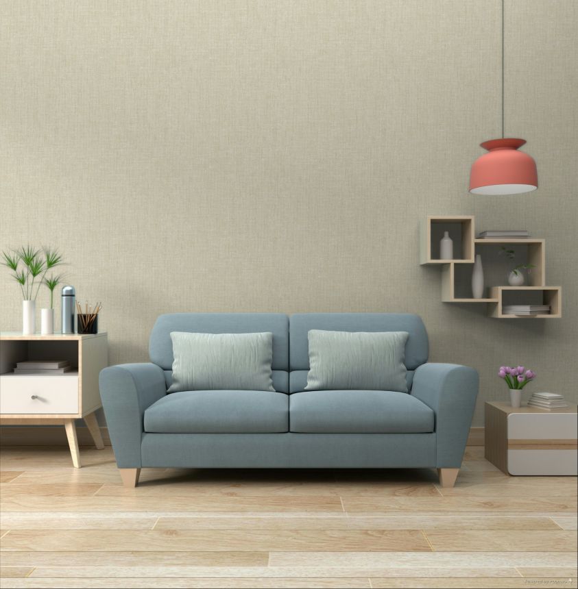 Wallpaper, gold-beige, fabric effect, 32462, Vitalis, Parato by Cristiana Masi