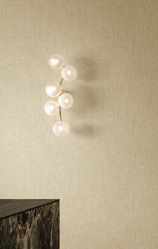 Wallpaper, gold-brown-beige, fabric effect, 32463, Vitalis, Parato by Cristiana Masi