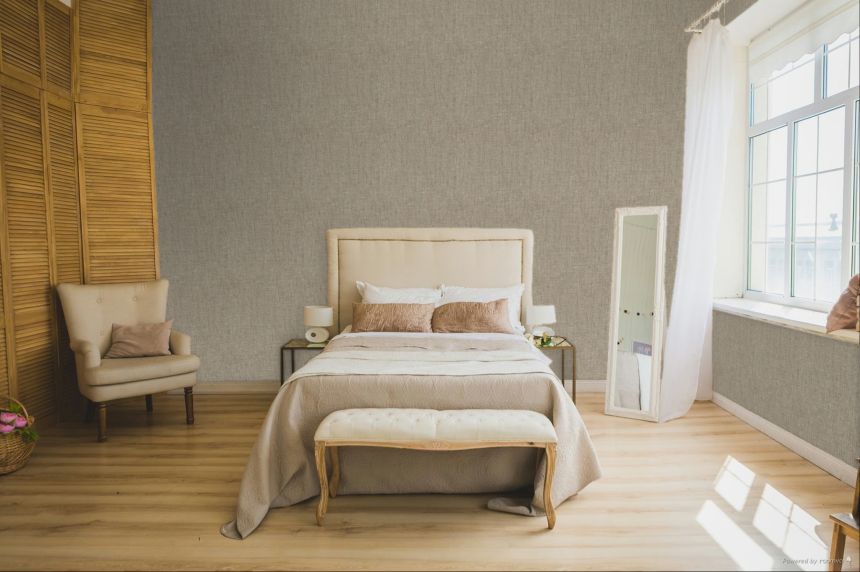 Wallpaper, grey-beige, fabric effect, 32469, Vitalis, Parato by Cristiana Masi