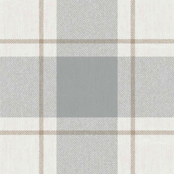 Wallpaper, blue-beige, fabric imitation, 38406, Top Stripes, Parato by Cristiana Masi