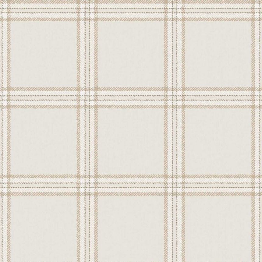 Wallpaper, grey-beige, fabric imitation, 38412, Top Stripes, Parato by Cristiana Masi