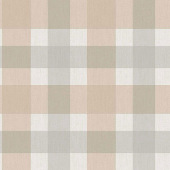 Wallpaper, beige-blue, fabric imitation, 38423, Top Stripes, Parato by Cristiana Masi