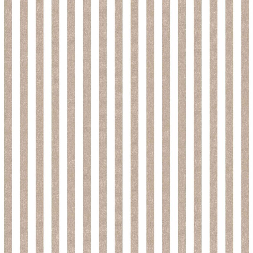 Wallpaper, brown, fabric imitation, stripes, 38437, Top Stripes, Parato by Cristiana Masi