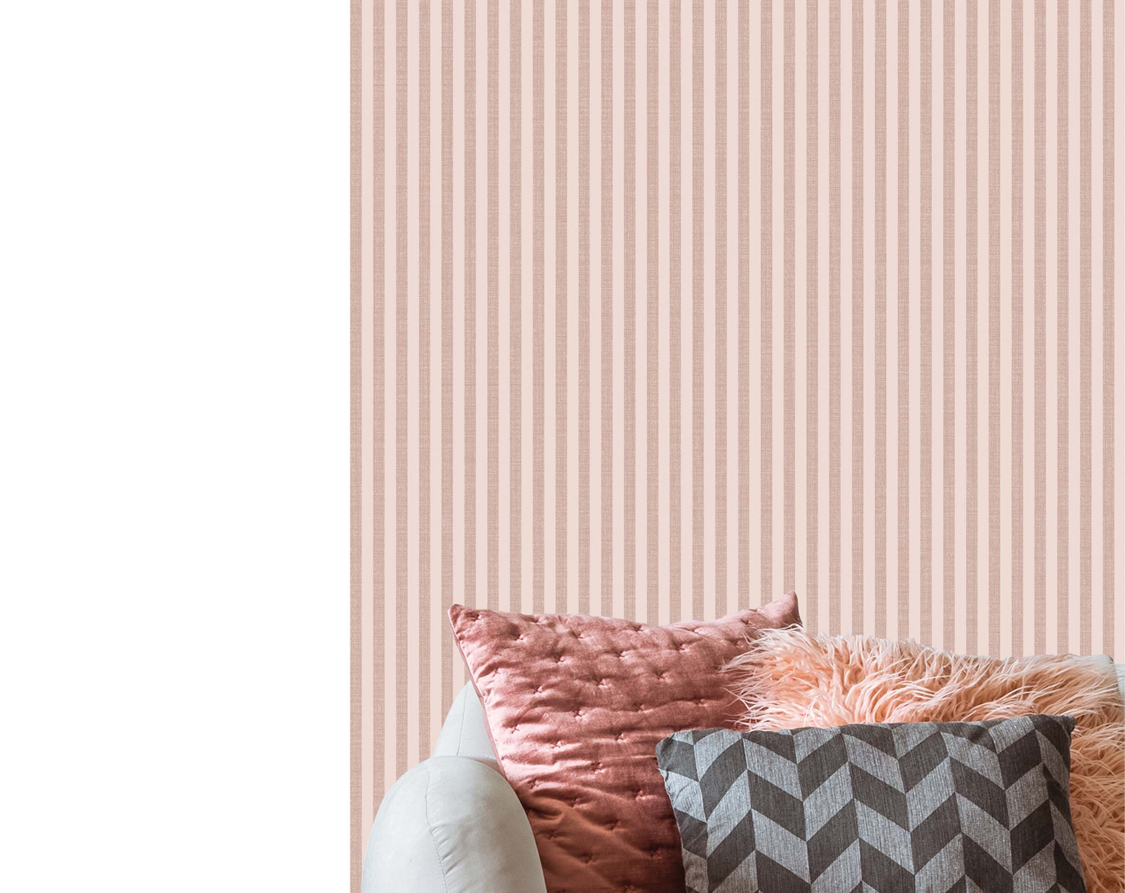 Wallpaper, pink, fabric imitation, stripes, 38484, Top Stripes, Parato by Cristiana Masi