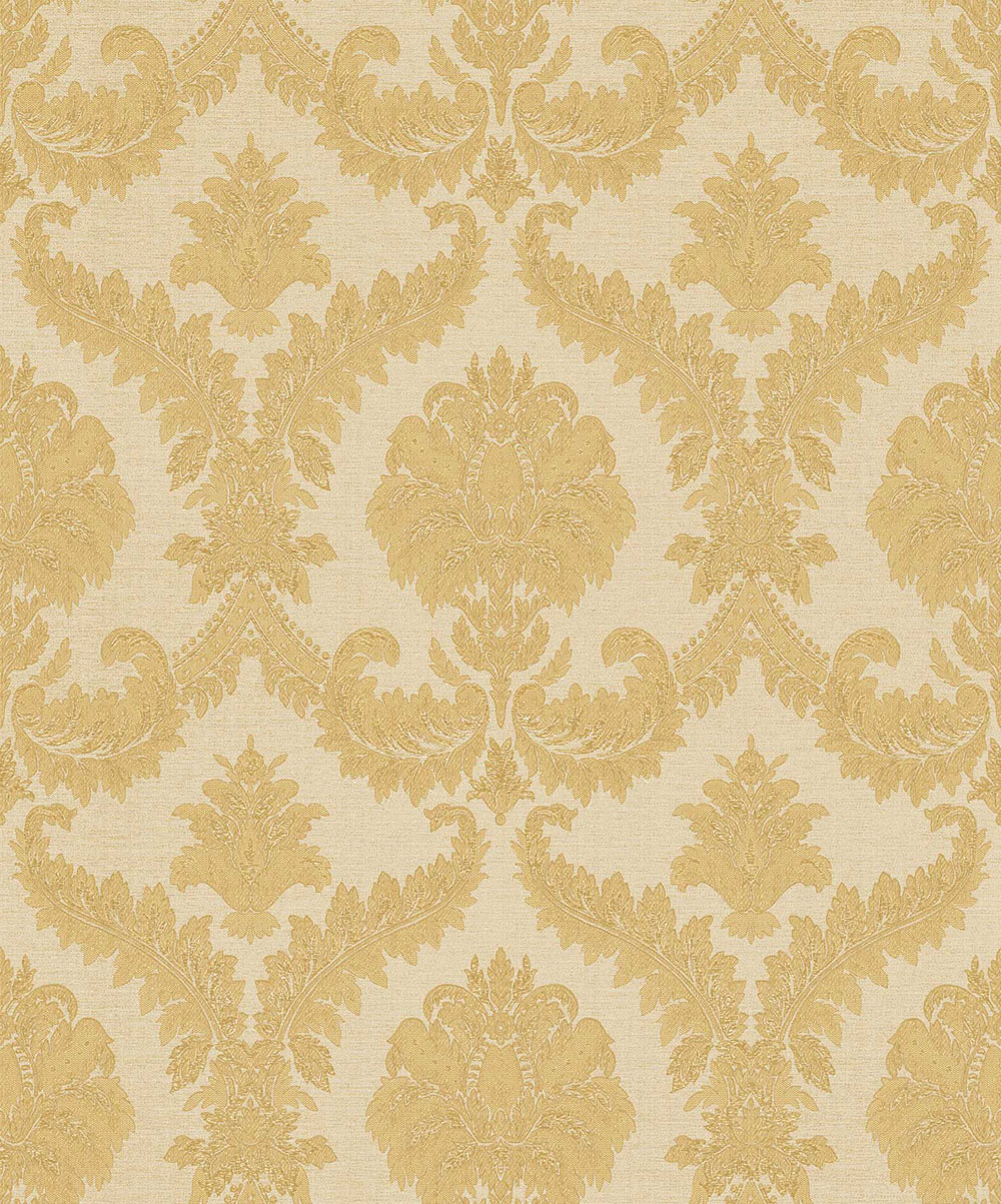 Non-woven wallpaper, gold-beige, baroque pattern, 25723, The Best Classic & Elegant, Cristiana Masi by Parato