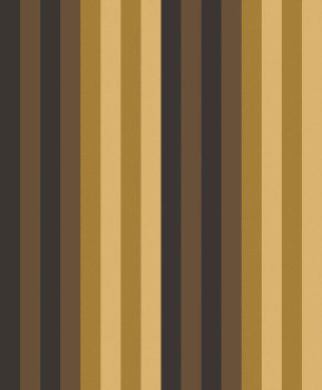 Non-woven wallpaper, brown-gold, geometric, stripes, ROM502, Romance, Masureel