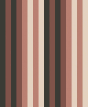 Non-woven wallpaper, brown-beige, geometric, stripes, ROM504, Romance, Masureel