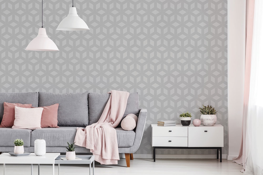 Geometric non-woven wallpaper L84209, Geometry, Vavex