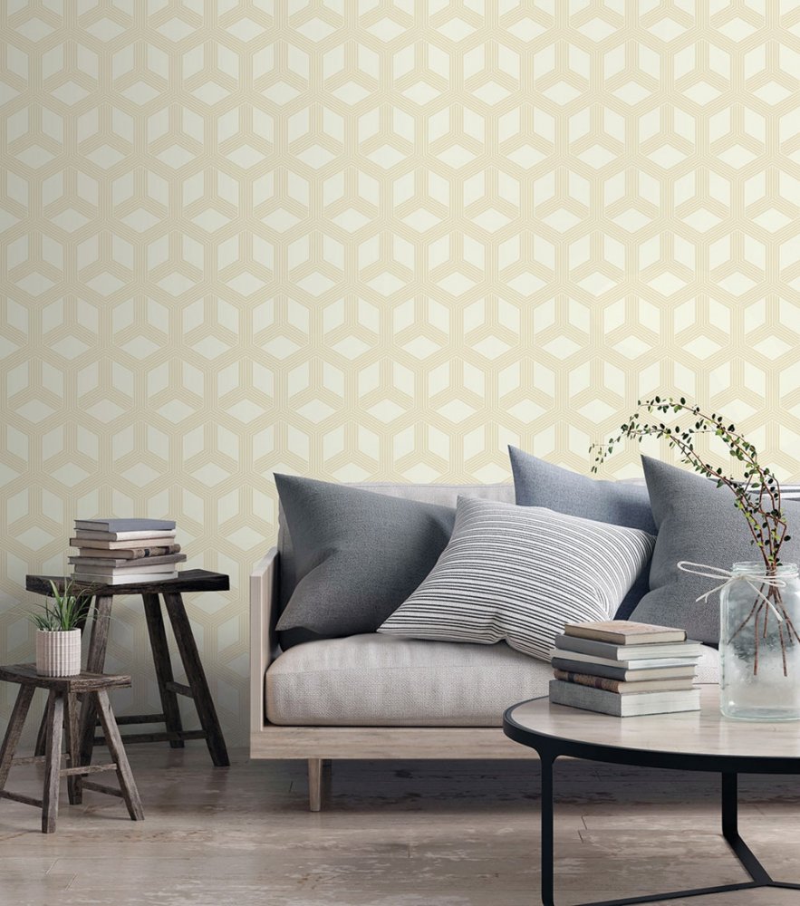 Geometric non-woven wallpaper L84207, Geometry, Vavex