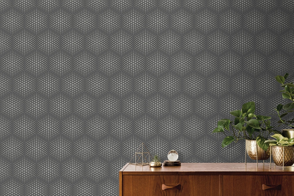 Non-woven wallpaper Geometric pattern J50609, Geometry, Vavex