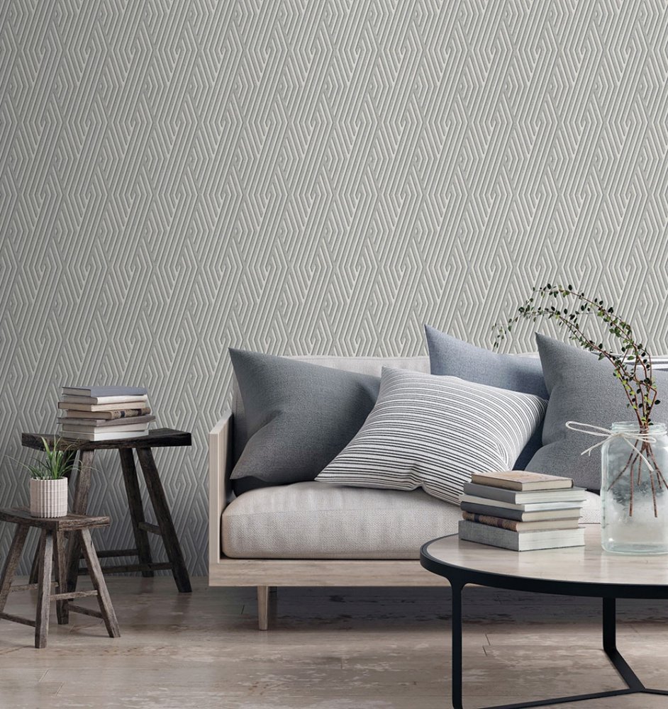 Geometric non-woven wallpaper 574719, Geometry, Vavex