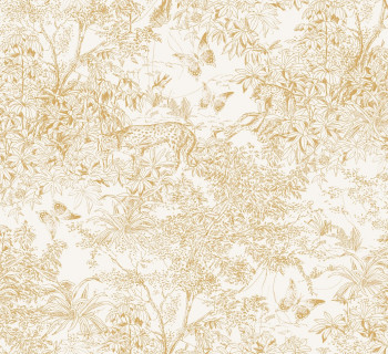 Wallpaper, cream-gold, leopard, nature, ZON203, Amazone, Masureel