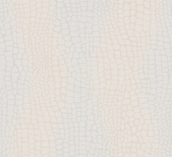 Wallpaper, cream, leather imitation, ZON301, Amazone, Masureel