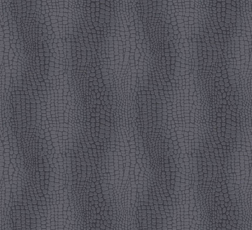Wallpaper, grey-black, leather imitation, ZON302, Amazone, Masureel