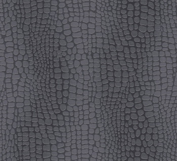 Wallpaper, grey-black, leather imitation, ZON302, Amazone, Masureel
