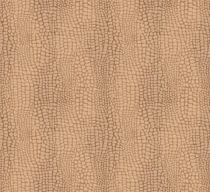 Wallpaper, brown, leather imitation, ZON304, Amazone, Masureel