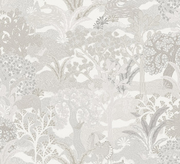 Wallpaper, grey-cream, nature, ZON502, Amazone, Masureel