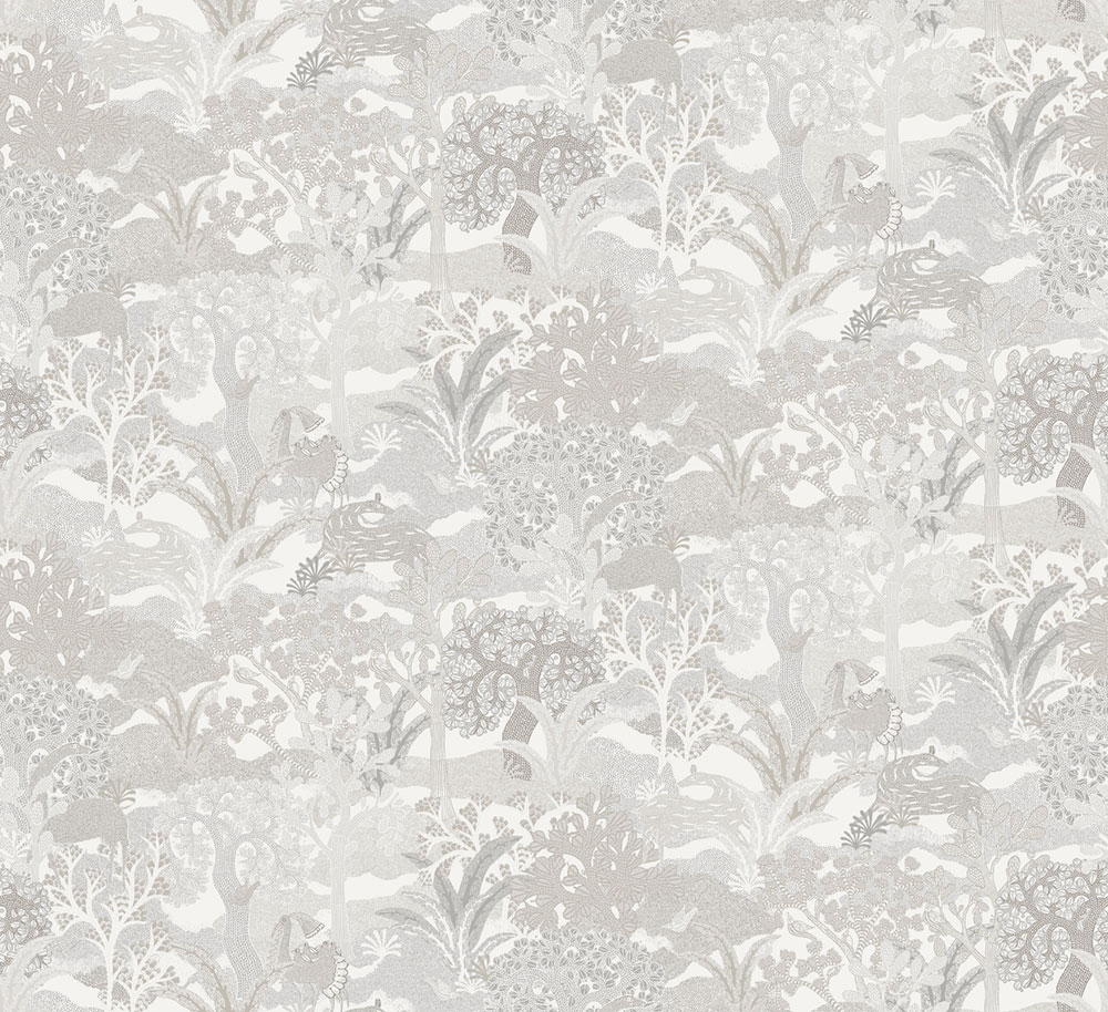 Wallpaper, grey-cream, nature, ZON502, Amazone, Masureel