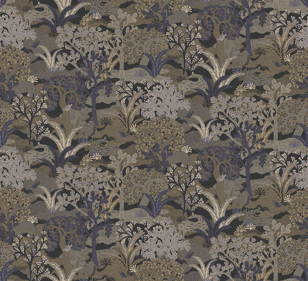 Wallpaper, brown-blue, nature, ZON503, Amazone, Masureel