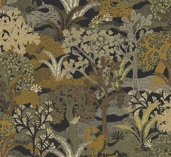 Wallpaper, brown-green, nature, ZON505, Amazone, Masureel