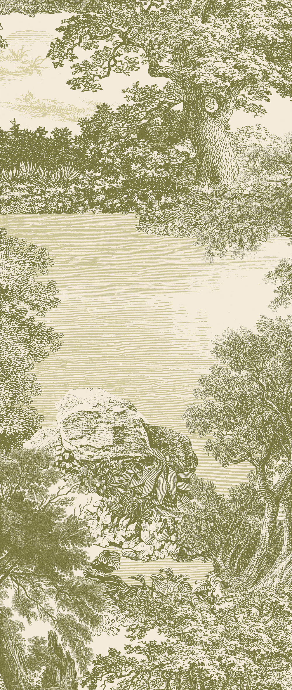 Mural wallpaper, green, forest, trees, DGSAL1031-300, Amazone, Masureel