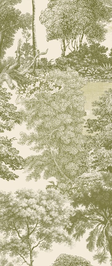 Mural wallpaper, green, forest, trees, DGSAL1034-260, Amazone, Masureel