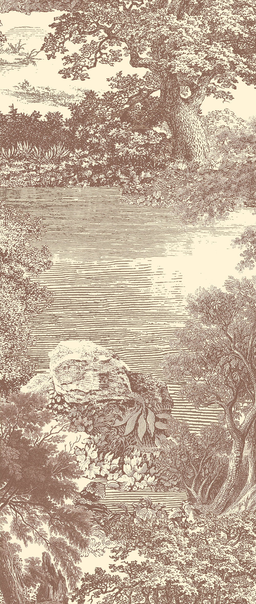 Mural wallpaper, brown, forest, trees, DGSAL1041-260, Amazone, Masureel