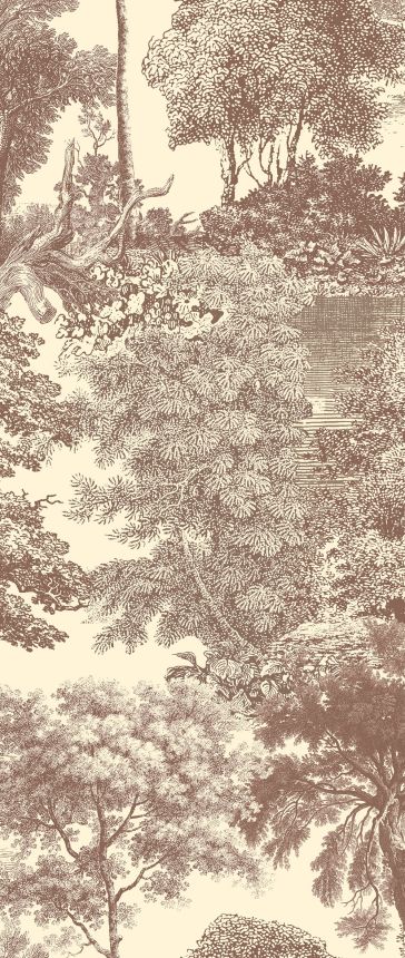 Mural wallpaper, brown, forest, trees, DGSAL1044-260, Amazone, Masureel