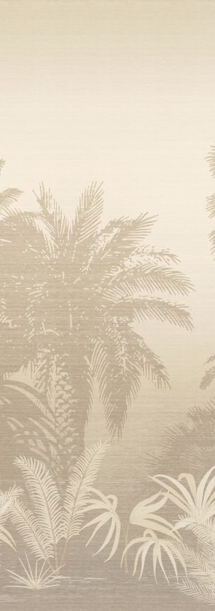 Mural wallpaper, grey-beige, palms, DGZON1012-300, Amazone, Masureel