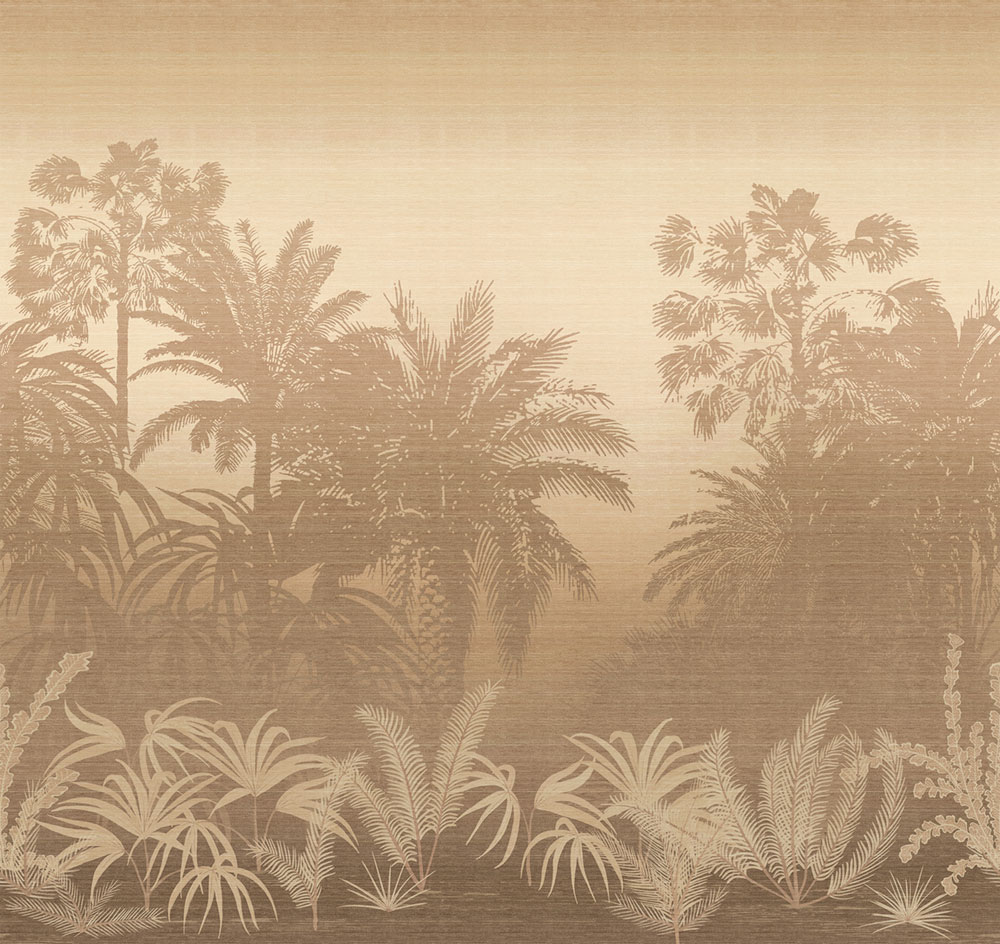 Mural wallpaper, brown-beige, palms, DGZON1041-260, Amazone, Masureel