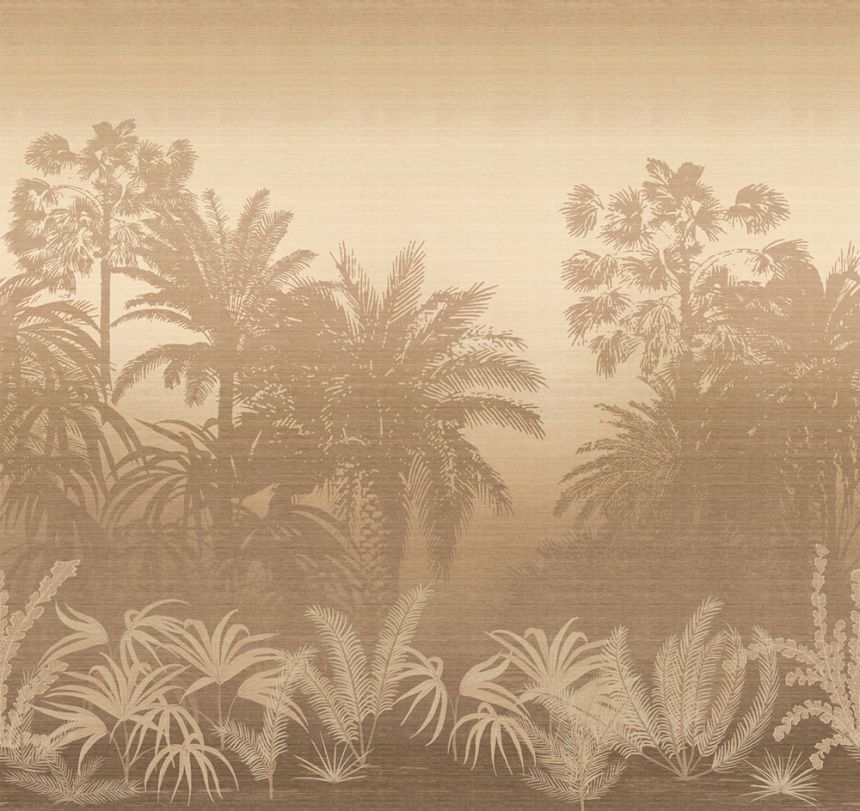 Mural wallpaper, brown-beige, palms, DGZON1043-260, Amazone, Masureel