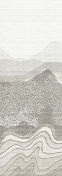 Mural wallpaper, grey, mountain landscape, DGZON2012-300, Amazone, Masureel