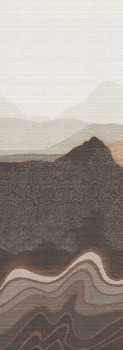 Mural wallpaper, brown-grey, mountain landscape, DGZON2032-300, Amazone, Masureel