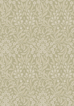 Wallpaper, green, flowers, leaves, 4184, Alla Tiders Hus, Borastapeter