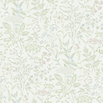 Wallpaper, green, flowers, grasses, 38734, Borosan Hem, Boråstapeter