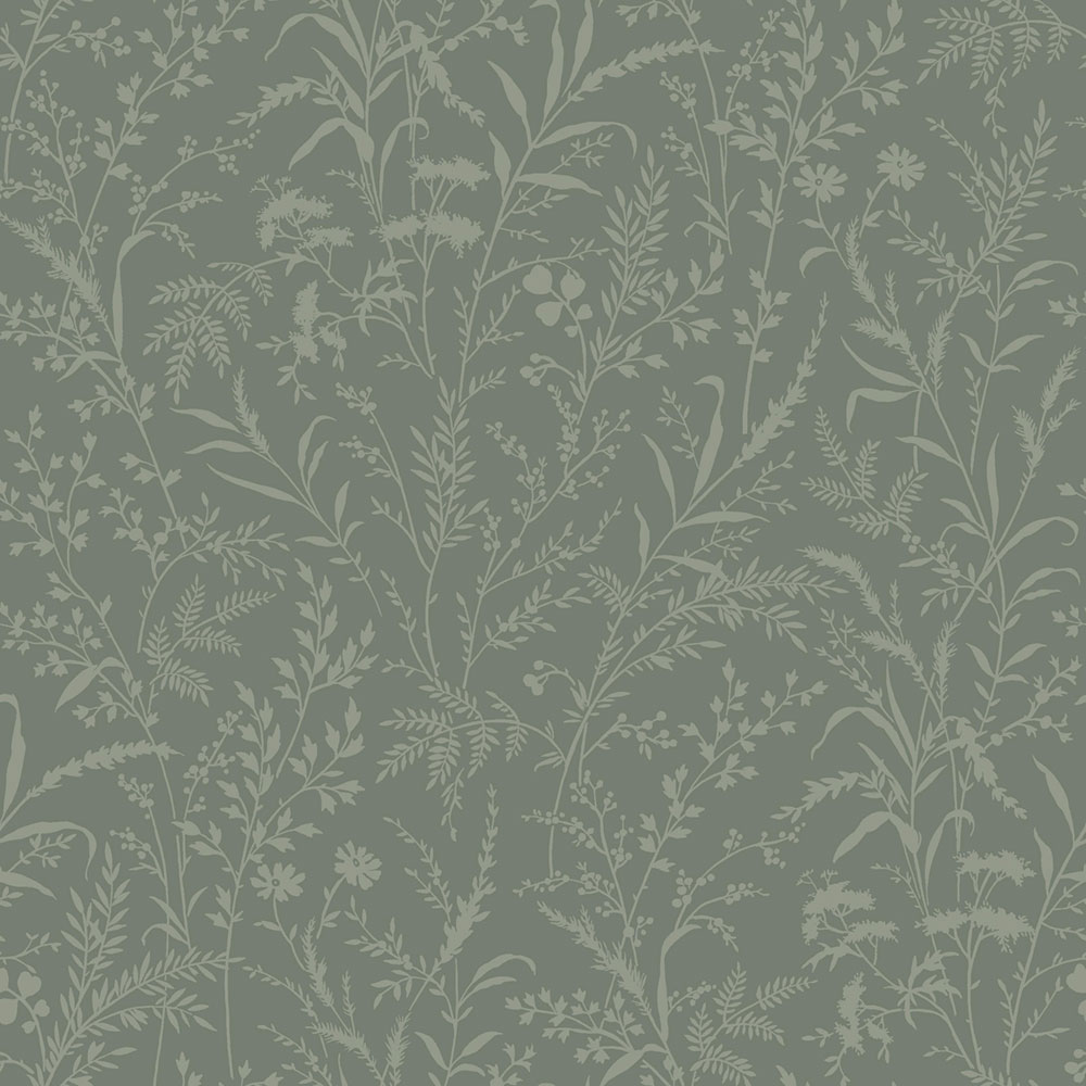 Wallpaper, green, flowers, grasses, 38736, Borosan Hem, Boråstapeter
