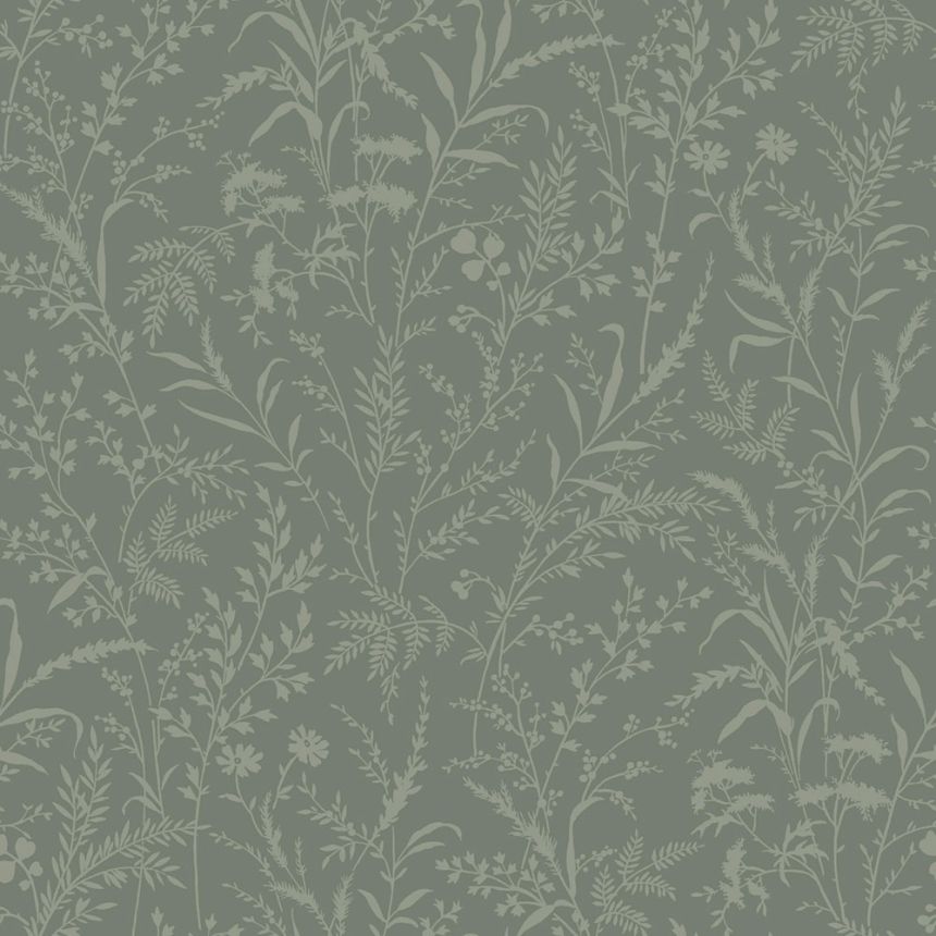 Wallpaper, green, flowers, grasses, 38736, Borosan Hem, Boråstapeter