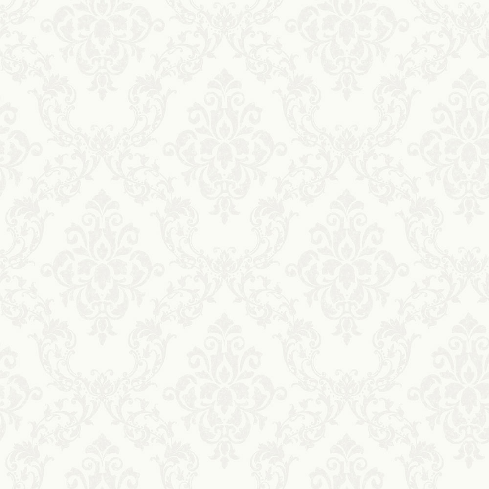 Wallpaper, white, damask pattern, 38745, Borosan Hem, Boråstapeter