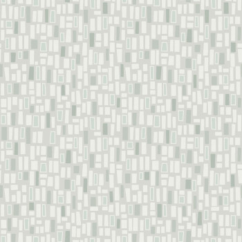 Geometric wallpaper, grey-green, 38762, Borosan Hem, Boråstapeter