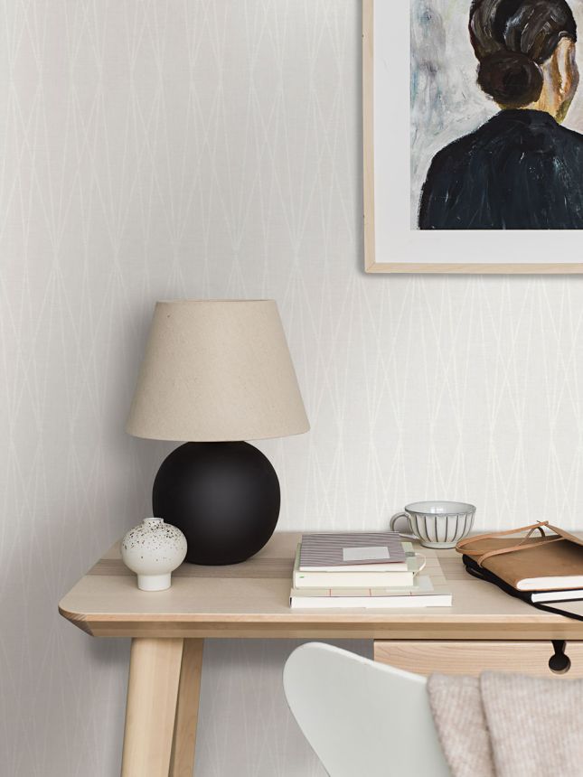 Geometric wallpaper, grey, 38764, Borosan Hem, Boråstapeter