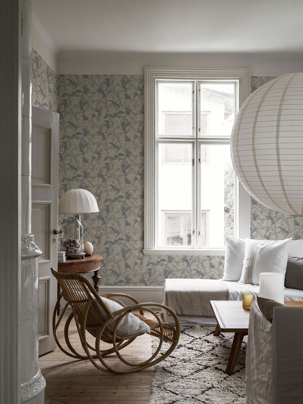 Blue wallpaper, birds, 3129, Icons, Borastapeter