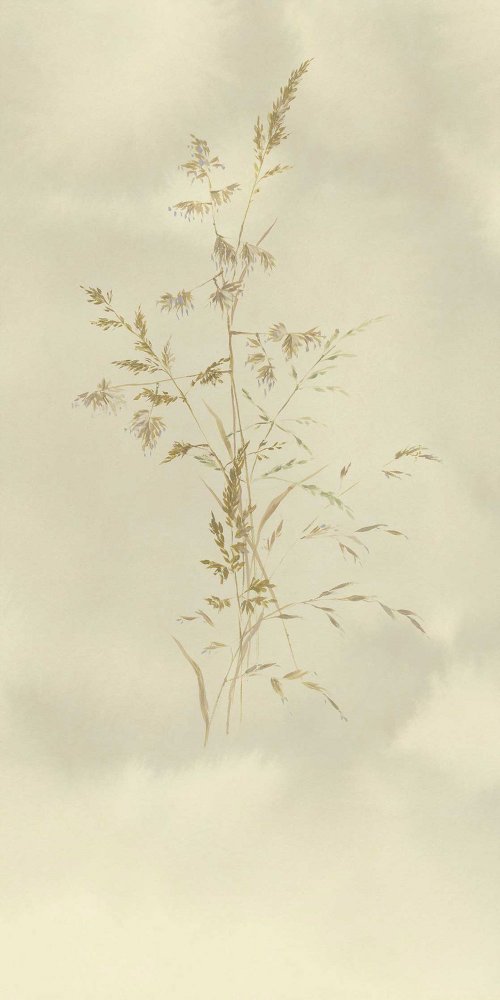 Non-woven mural wallpaper Grass, 300903, Aqua Twigs, 140 x 280 cm, Waterfront, Eijffinger