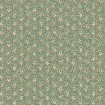 Wallpaper, green, flowers, 4814, New Heritage, Borastapeter