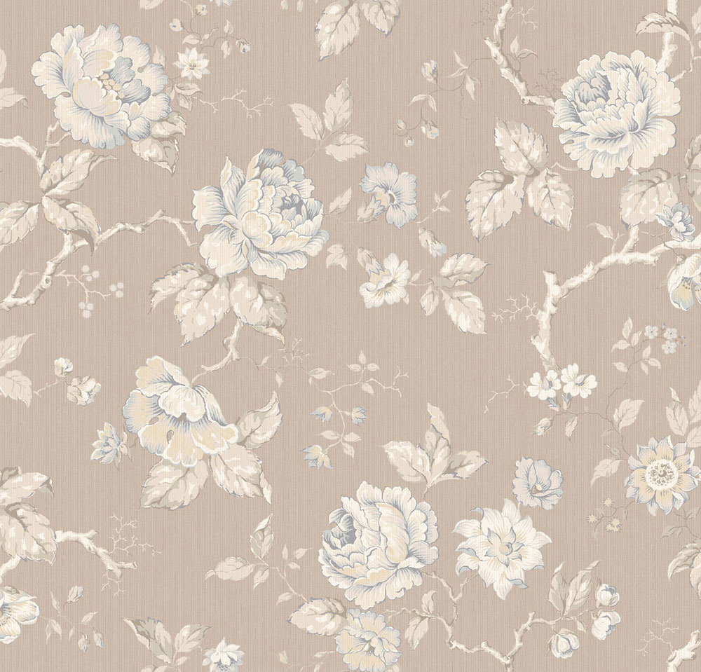 Wallpaper, beige, flowers, 4828, New Heritage, Borastapeter