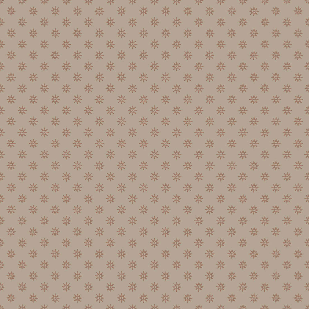 Wallpaper, brown, flowers, 5806, Nordic Folk, Borastapeter