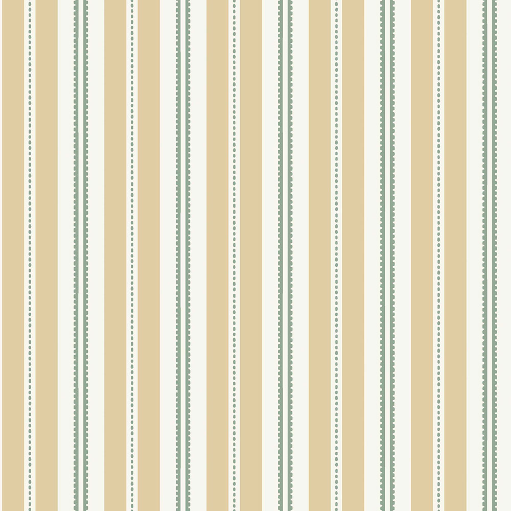 Wallpaper, yellow-green, stripes, 5816, Nordic Folk, Borastapeter